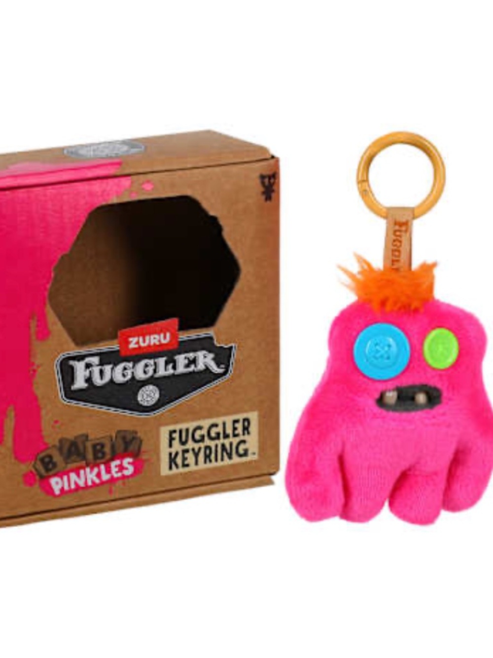 ZURU Fuggler Baby Pinkles  Plush Keyring